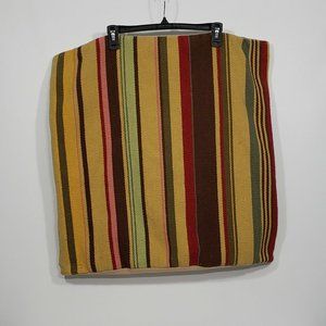 Pottery Barn Duncan Striped Kilim Pillow Cover 26X26 Square